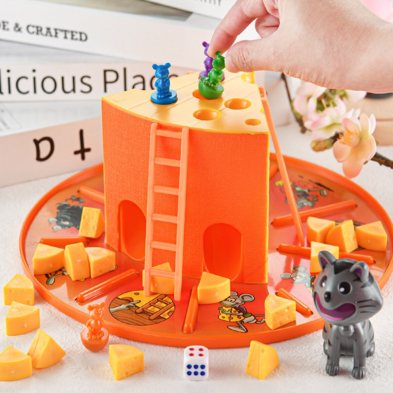 Board Game For 6 Years Old - Gra planszowa Kot i Mysz, Tort,