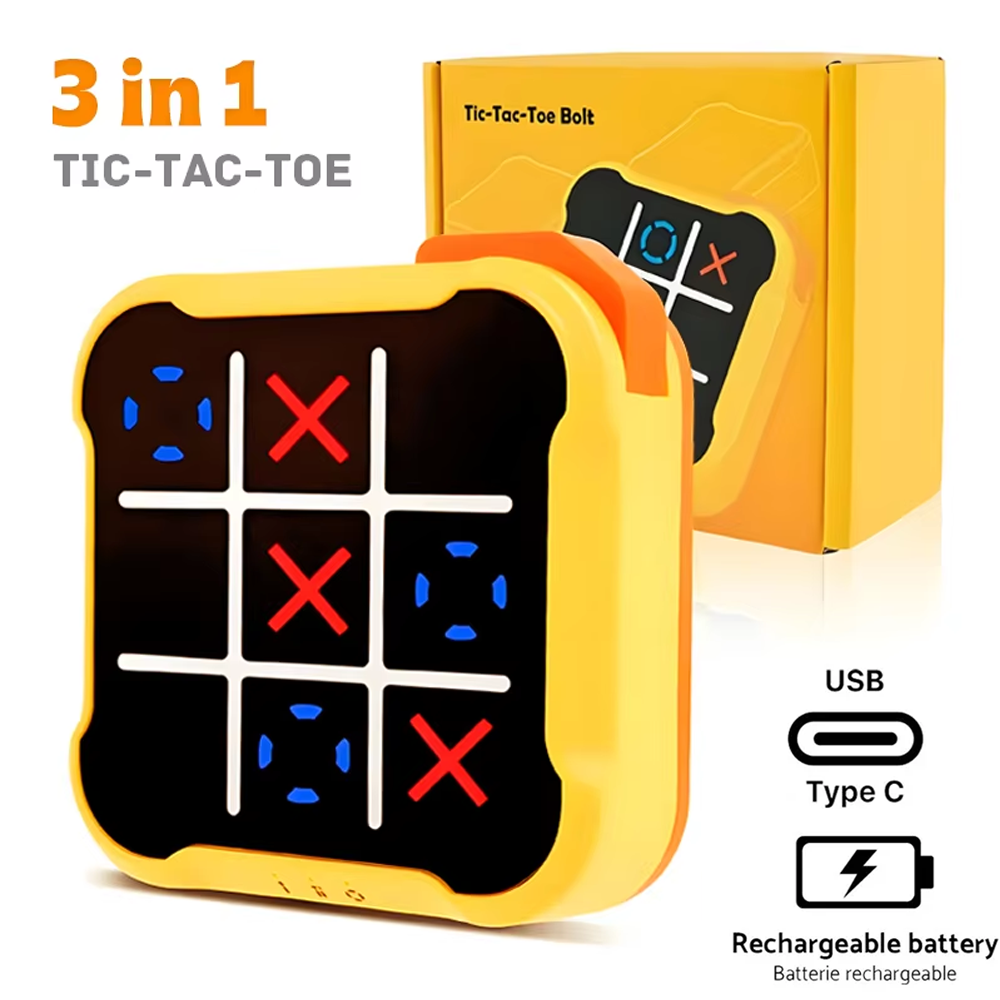Board Game For 6 Years Old - 3w1 elektroniczna gra w szachy TIC-TAC-TOE