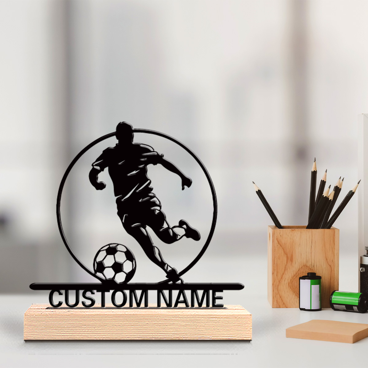 Metalowa statuetka piłkarza z  – Board Game Football recenzja i cena