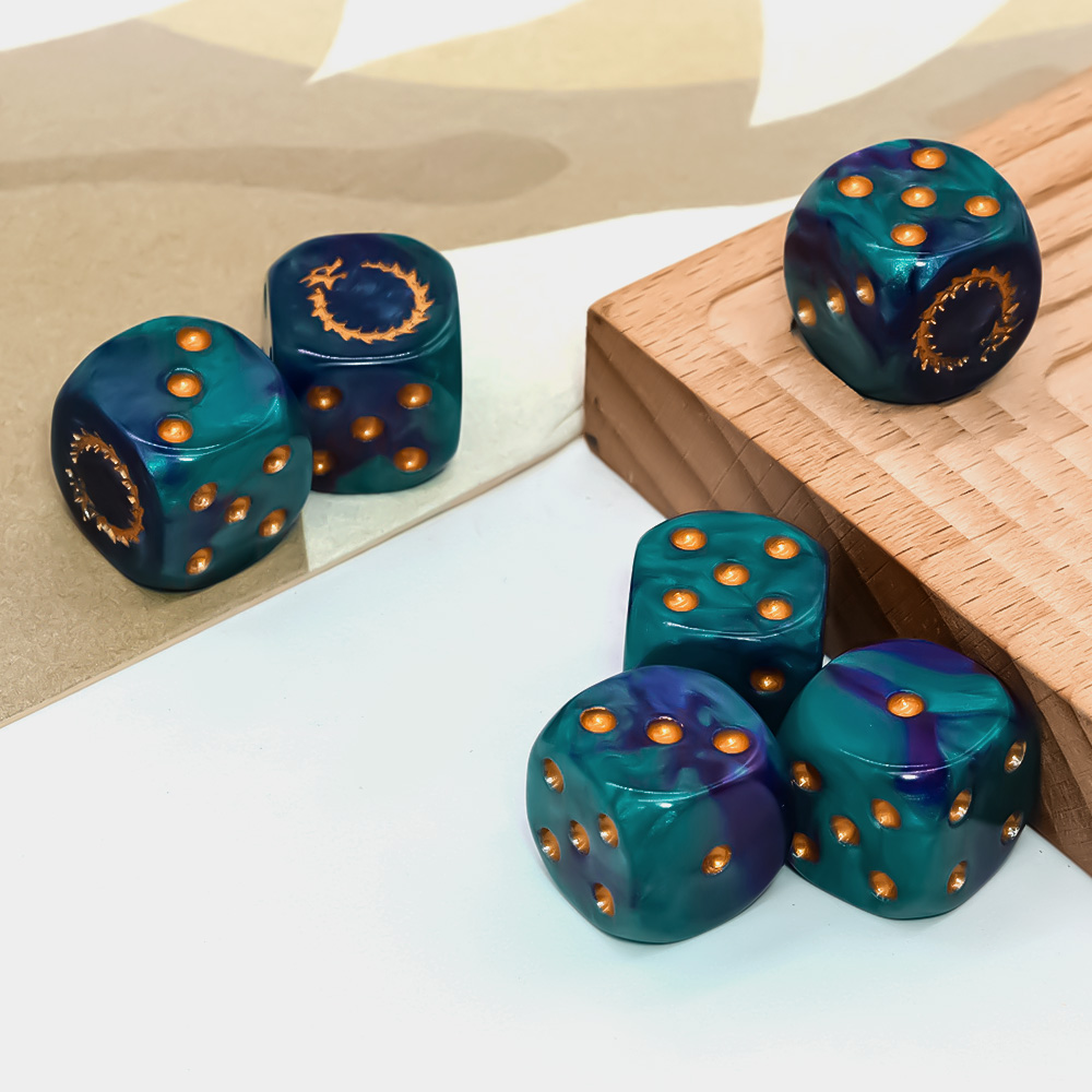 Zestaw 6 kostek D6 w kolorze z – Board Game Electronic Table recenzja i cena
