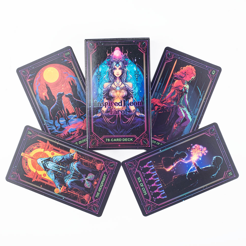 Inspired Neon Tarot Deck 78 Ka – Board Game Quest recenzja i cena