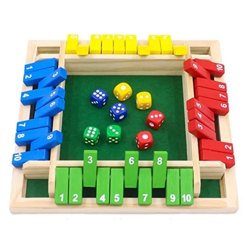 Drewniana gra planszowa w kośc – Board Game For 6 Years Old recenzja i cena