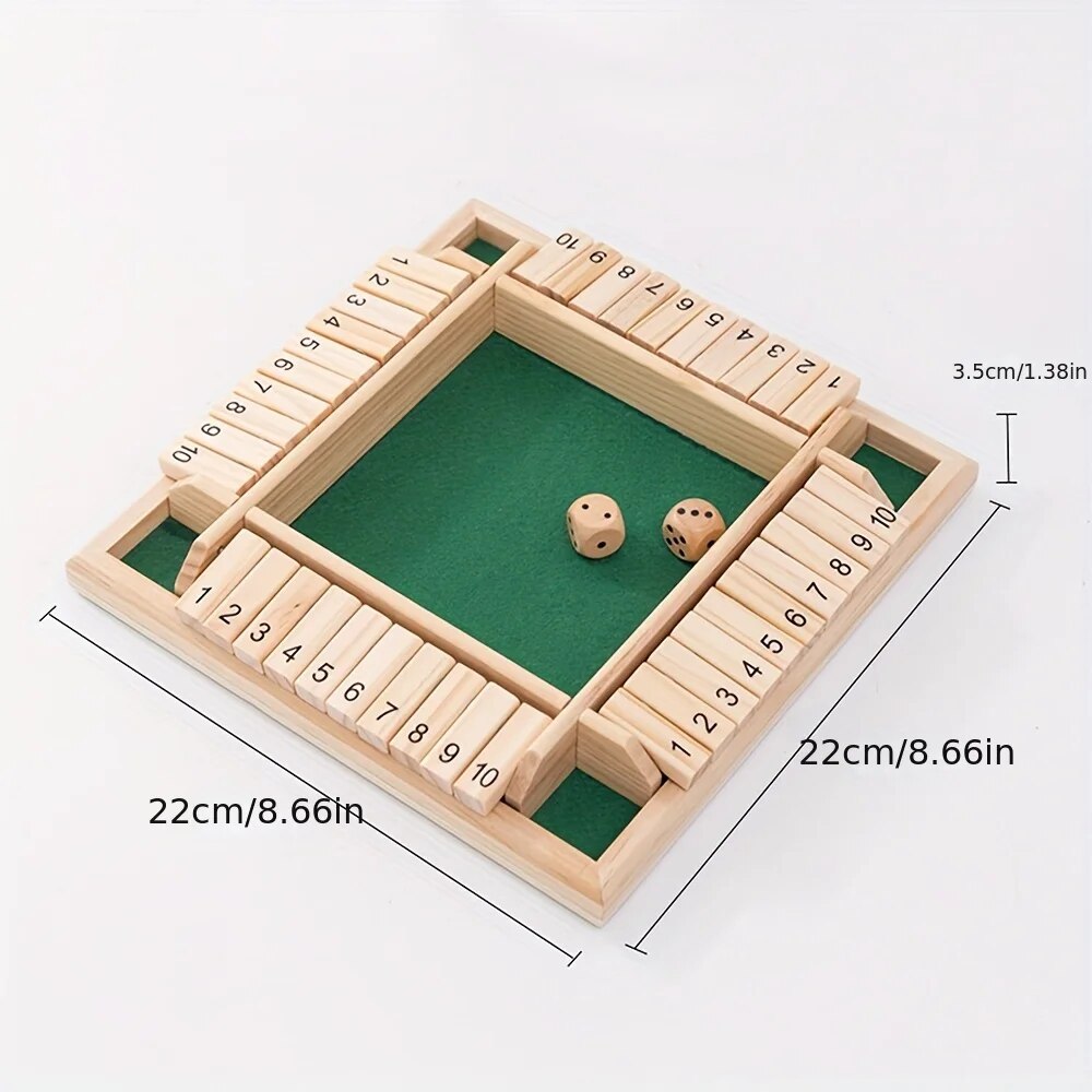 Drewniana gra planszowa w kośc – Board Game For 6 Years Old recenzja i cena